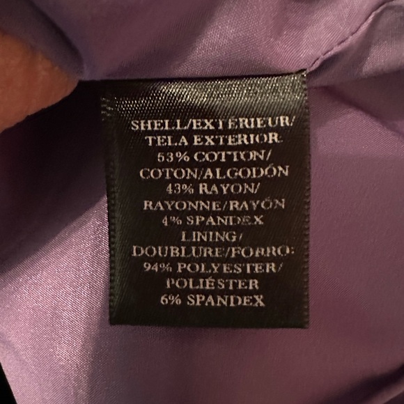 Ann Taylor Purple Animal Print Pencil Skirt Size 8 Petite - Picture 3 of 6